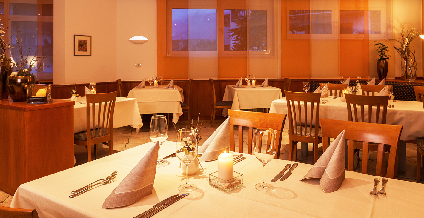 Hotel Restaurant in Schenna mit romantischer Atmosphäre
